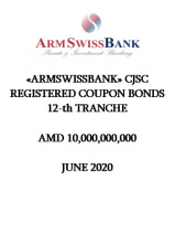 «ARMSWISSBANK» CJSC REGISTERED COUPON BONDS  12-th TRANCHE