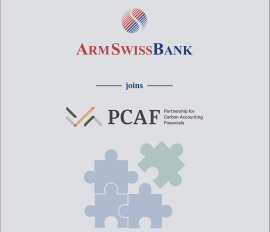 ARMSWISSBANK CJSC  joins the Partnership for Carbon Accounting Financials  