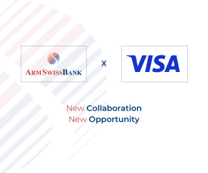 ARMSWISSBANK BECAME A PRINCIPAL MEMBER OF VISA INTERNATIONAL