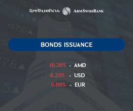 ARMSWISSBANK PLACES 3 BONDS FROM THE 10TH OF JUNE 